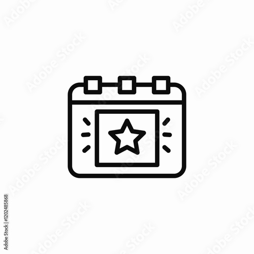 celebration calendar icon sign vector