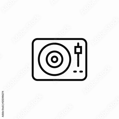 dj timetable icon sign vector
