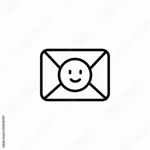 friendly message icon sign vector