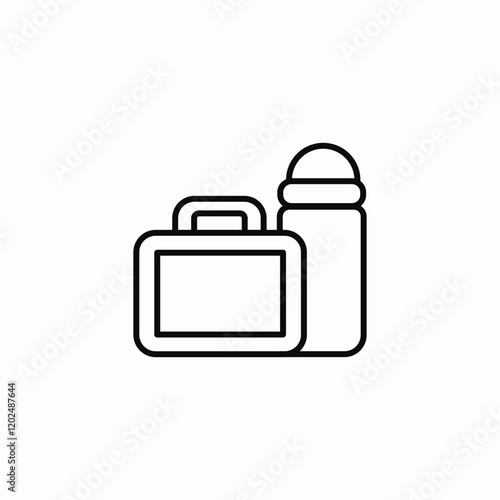 lunch box icon sign vector