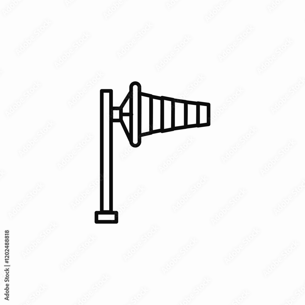 wind sock icon sign vector wind sock icon sign vector