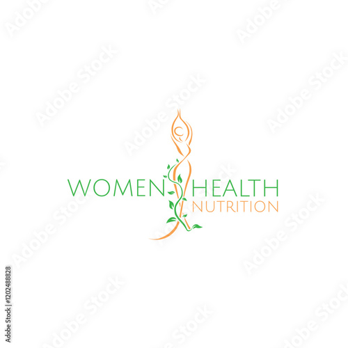 Women's Health Nutrition Logo Template