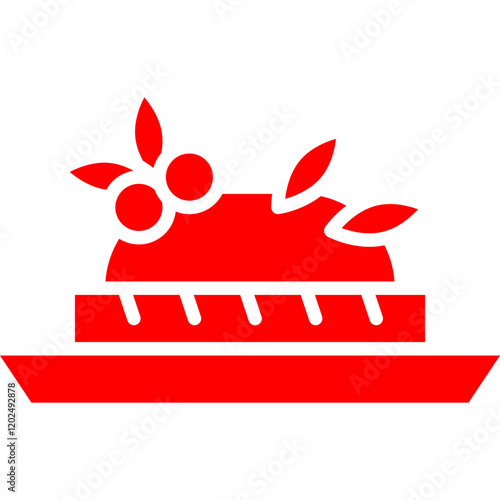 Bruschetta icon single vector illustration