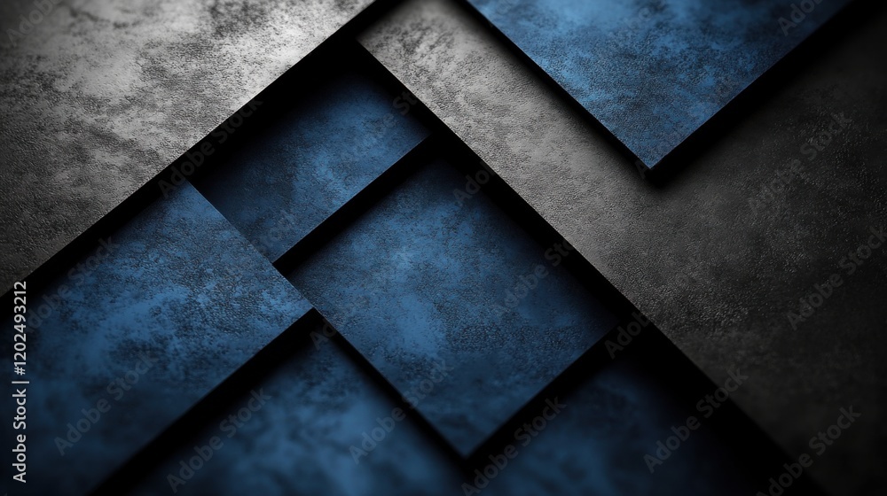 Overlapping Triangles and Rectangles on blue Background with White Center Space for Text. Minimalist Abstract Wallpaper for Clean and Modern Design. Overlapping Triangles and Rectangles on blue Background with White Center Space for Text. Minimalist Abstract Wallpaper for Clean and Modern Design.