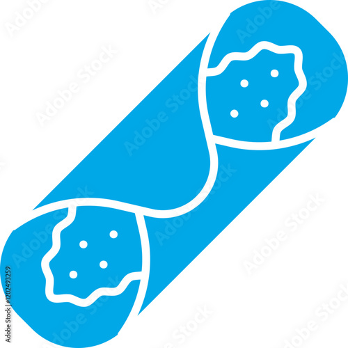 Cannoli icon single vector illustration