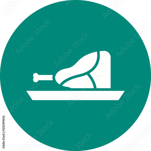 Veal Cutlet icon single vector illustration