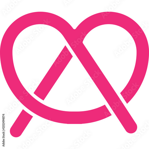 Pretzels icon single vector illustration