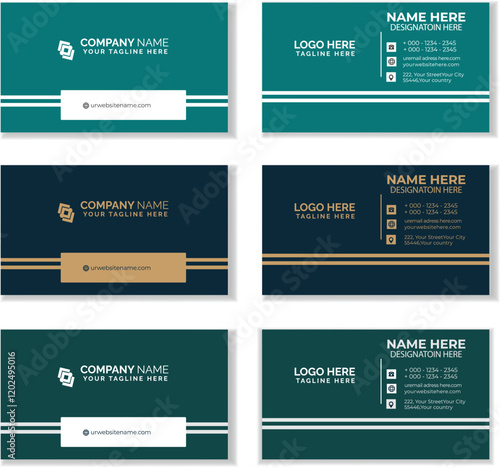 Simple unique business card template