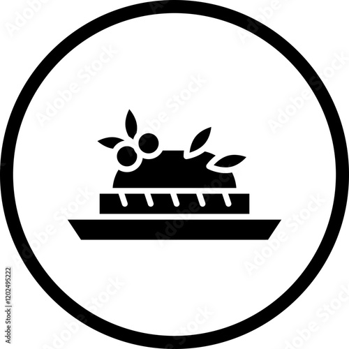 Bruschetta icon single vector illustration