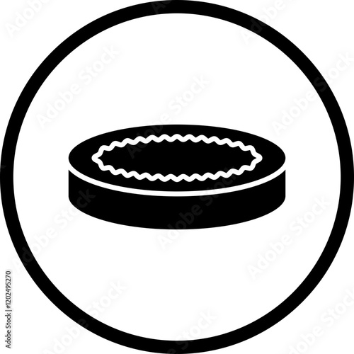 Creme Brulee icon single vector illustration