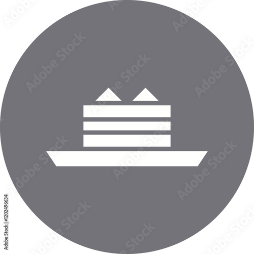 Tiramisu icon single vector illustration