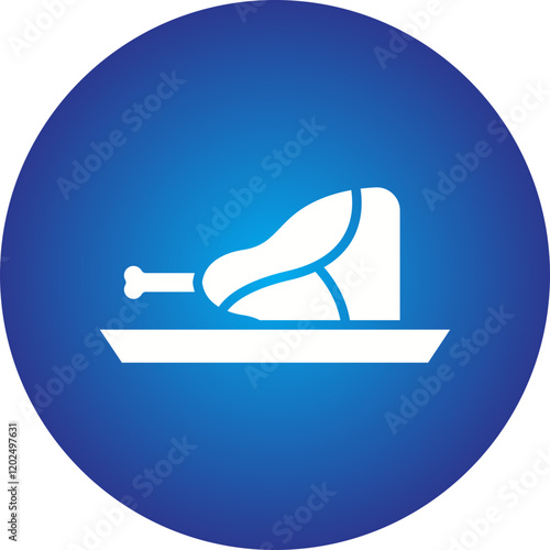 Veal Cutlet icon single vector illustration