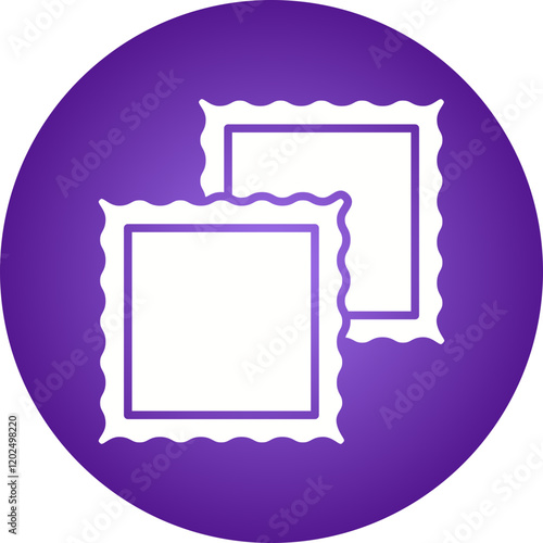 Ravioli icon single vector illustration