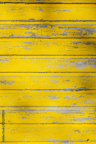 Wallpaper Mural The bright yellow wooden panels have a weathered finish, ideal for backgrounds and various textures Torontodigital.ca