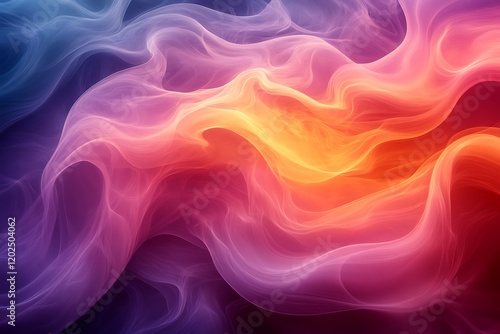Wallpaper Mural Abstract Colorful Swirling Smoke Wave Design Torontodigital.ca