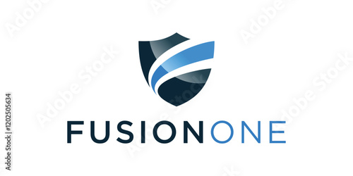 Logo shield and way. Logo, template, icon, creative, vector logo, illustration.