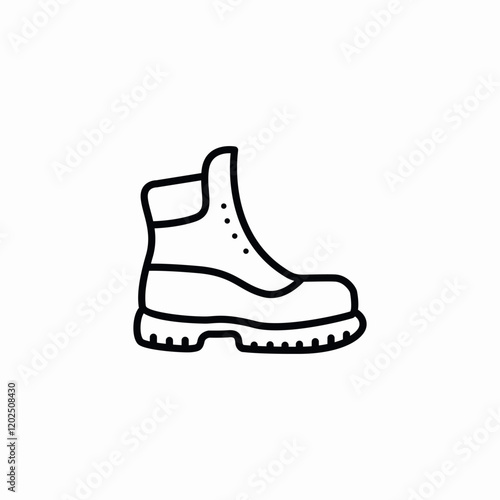 army boots icon sign vector