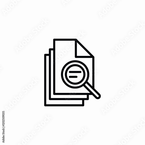 file search icon sign vector