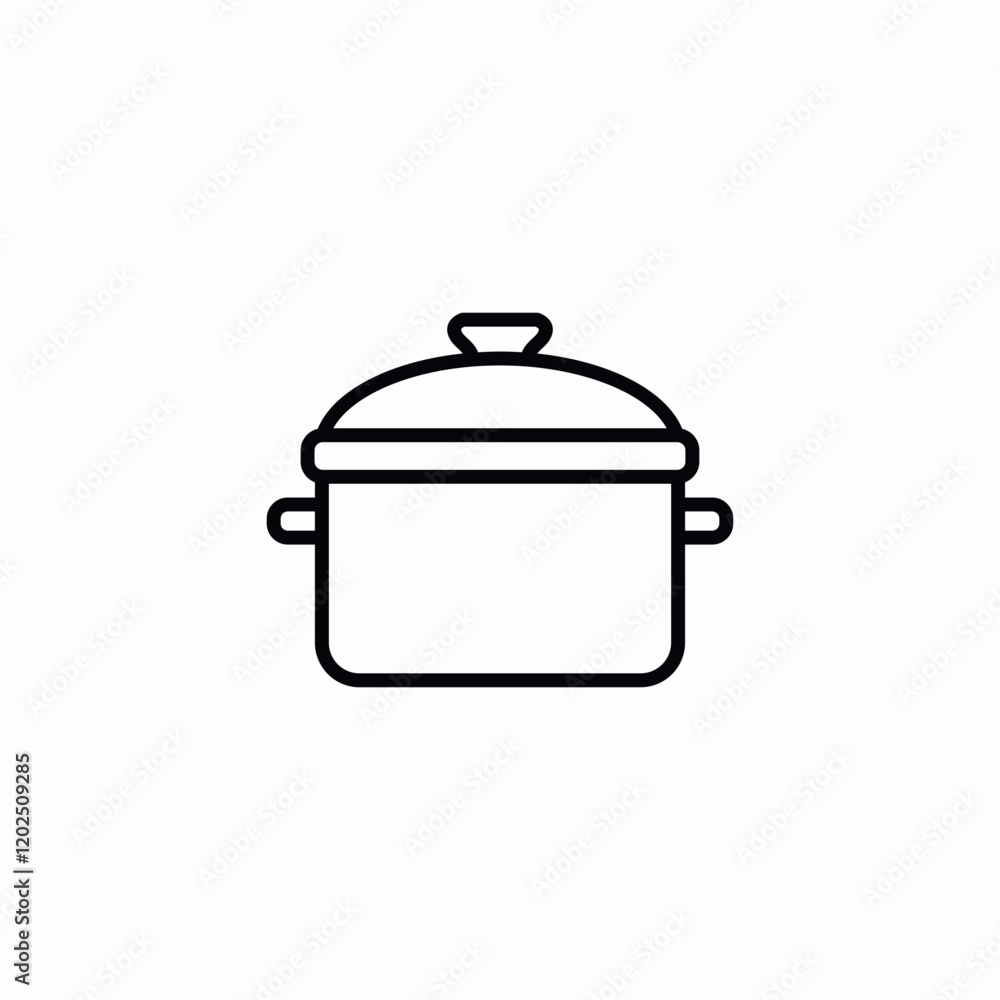 kitchen pot icon sign vector kitchen pot icon sign vector