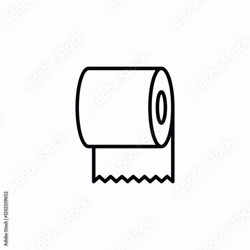 paper roll icon sign vector