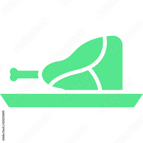 Veal Cutlet icon single vector illustration