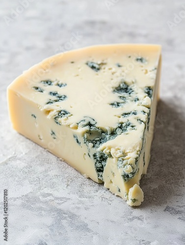 Piece of gourmet blue cheese	
 photo