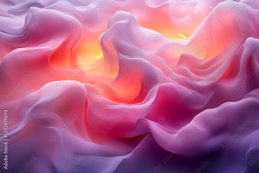 Abstract Pink Purple Wave Fabric Texture Design Abstract Pink Purple Wave Fabric Texture Design