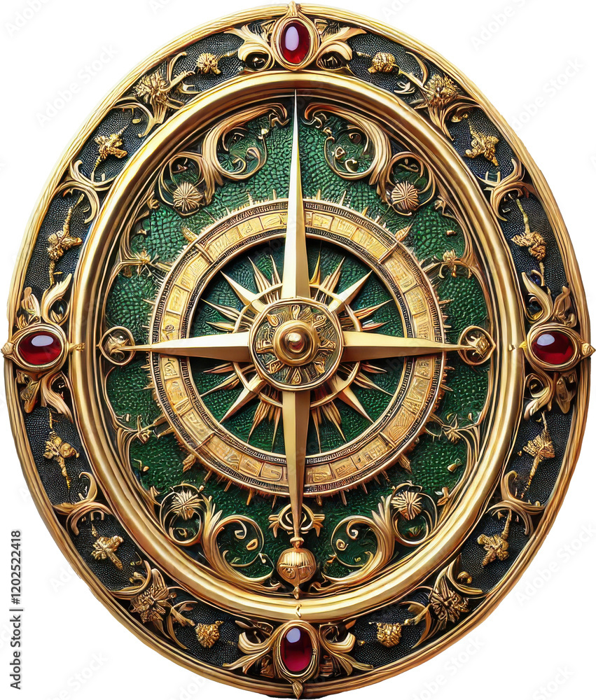 Obraz premium Medieval Medallion Clipart Vector Illustration