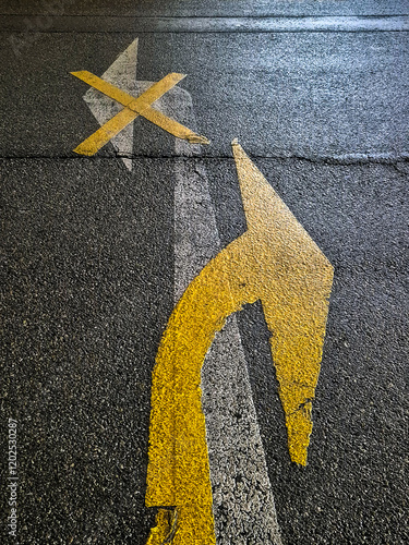 Pfeil - rechts abbiegen
