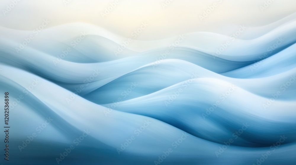 Serene abstract flowing curves in soft colors Serene abstract flowing curves in soft colors