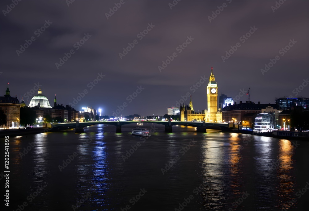 Fototapeta premium london skyline at dusk