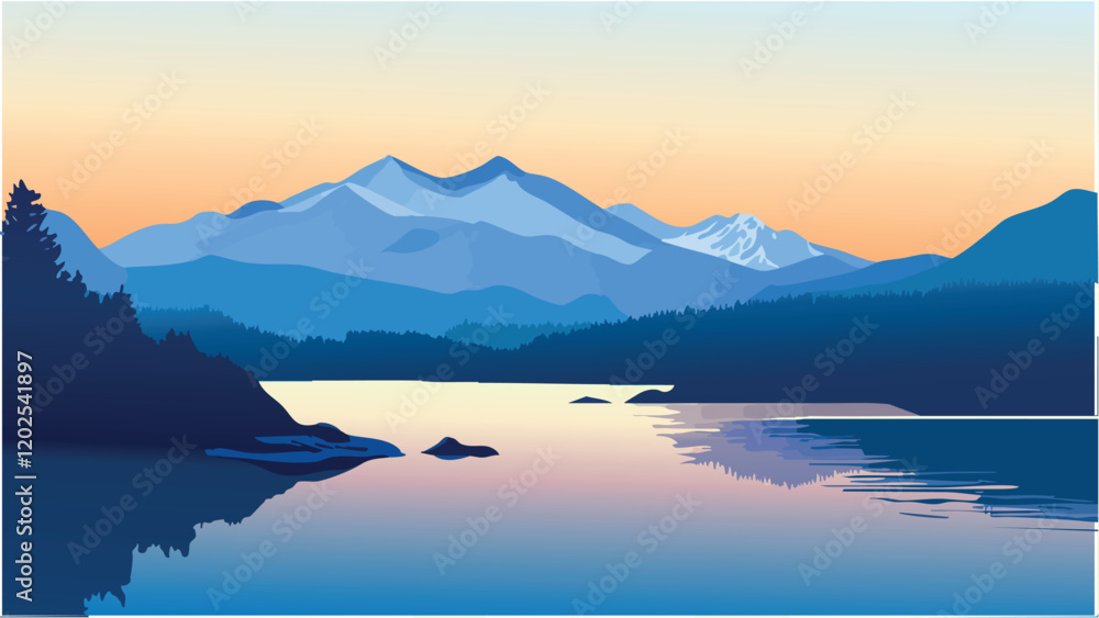 Shasta Lake at Dusk- A Peaceful Reflection.eps Shasta Lake at Dusk- A Peaceful Reflection.eps