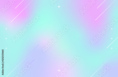 Holographic abstract background with soft iridescent color