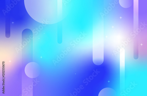 Holographic abstract background with soft iridescent color