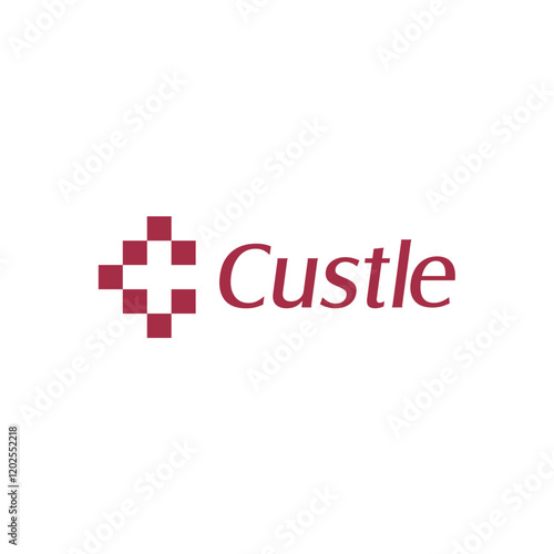 Castles plus minimalist health and medical constructor logo design editable vector brand identity corporates image 