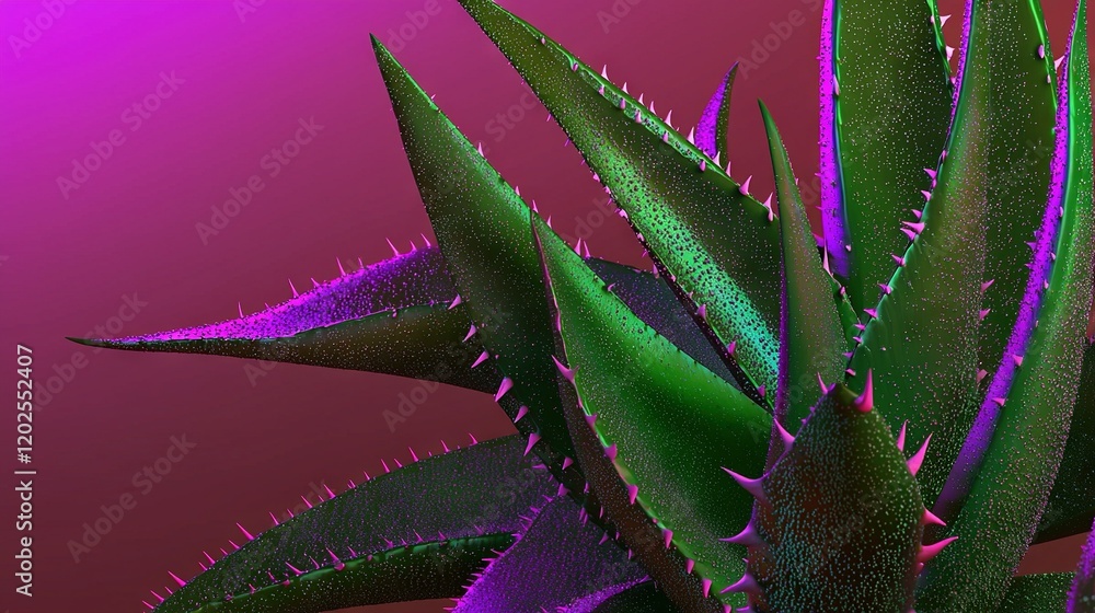 A close-up of a green plant on a red and purple background with a pink light in the background is now optimized for readability A close-up of a green plant on a red and purple background with a pink light in the background is now optimized for readability