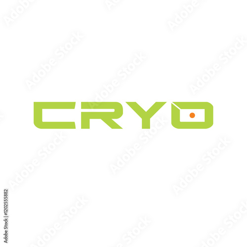 CRYO typography logo design blends creative boldness with sleek professionalism, offering a modern brand identity corporate image editable vector.