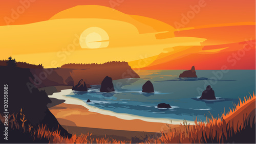 The Majestic Rocks of the Oregon Coast