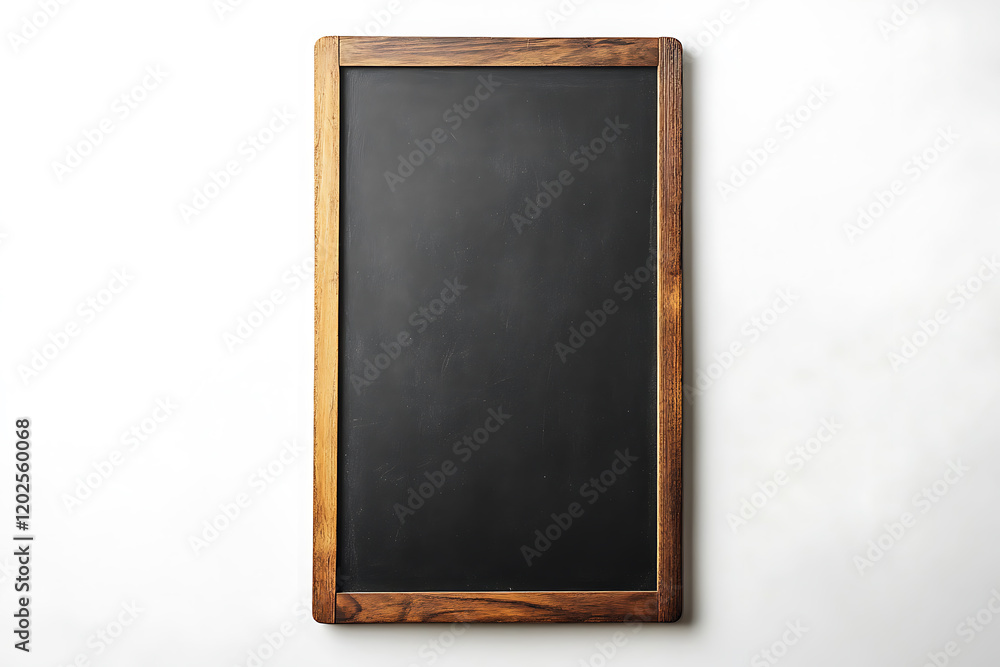 Vertical blank blackboard isolated on a white background Vertical blank blackboard isolated on a white background