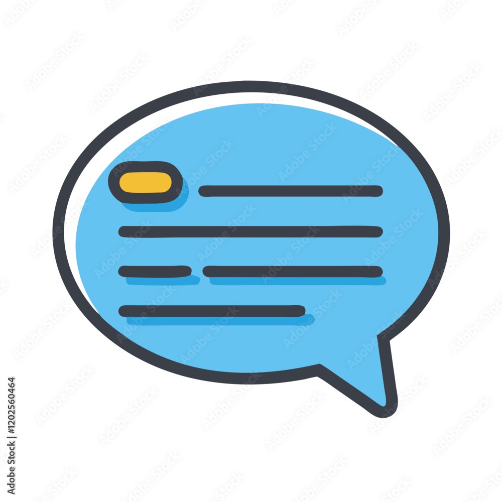 Speech Bubble Icon for Messaging and Communication Speech Bubble Icon for Messaging and Communication