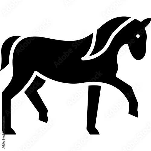 Horse icon single vector illustration