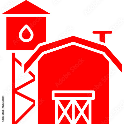 Farms icon single vector illustration