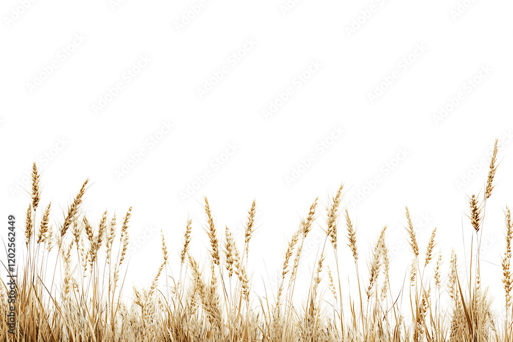 Fototapeta premium Wheat isolated on a white background