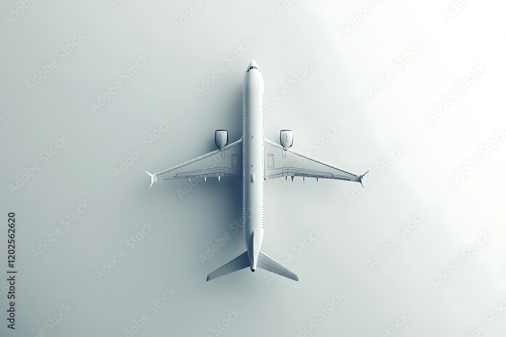 Airplane isolated on a white background Airplane isolated on a white background