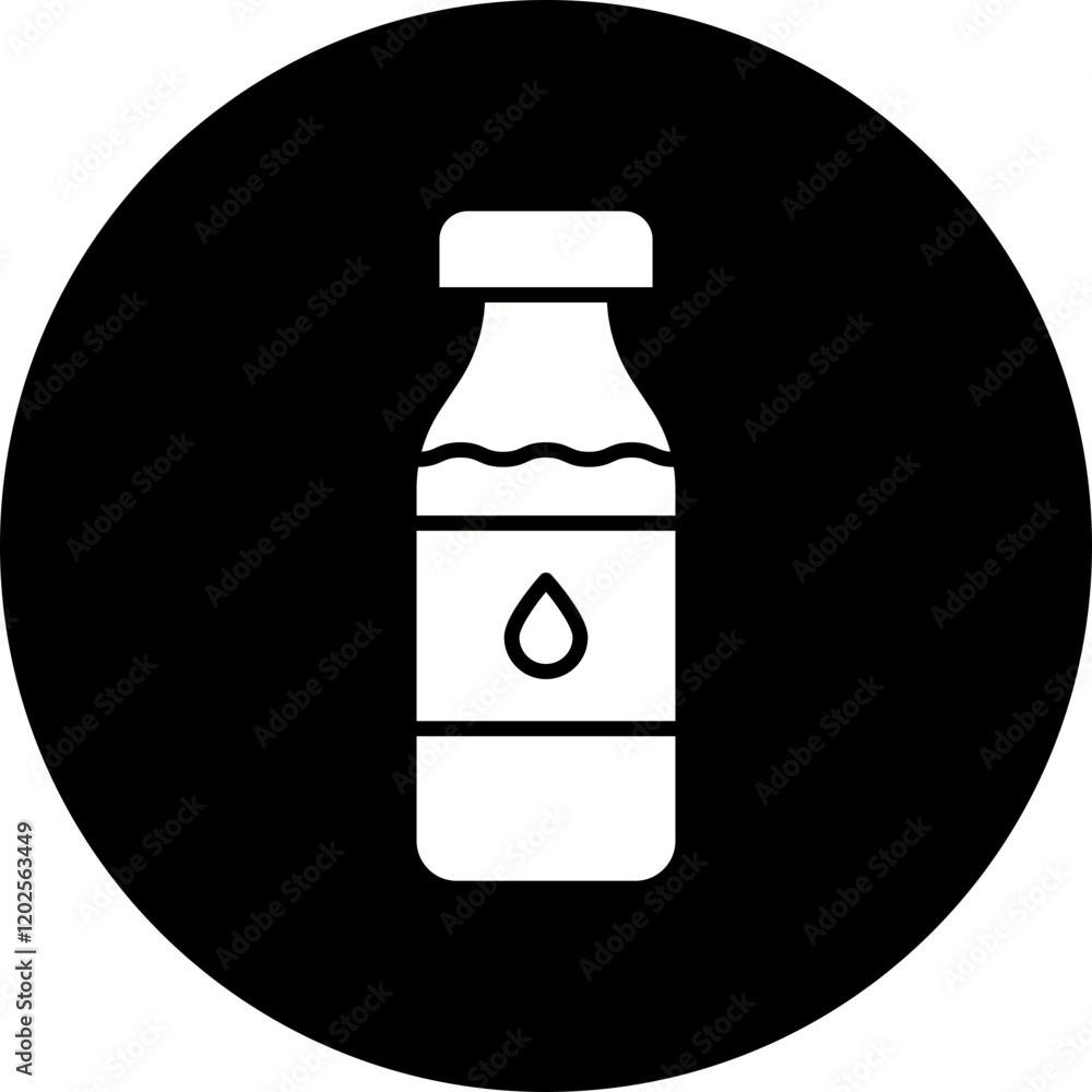 Milk Bottle icon single vector illustration Milk Bottle icon single vector illustration