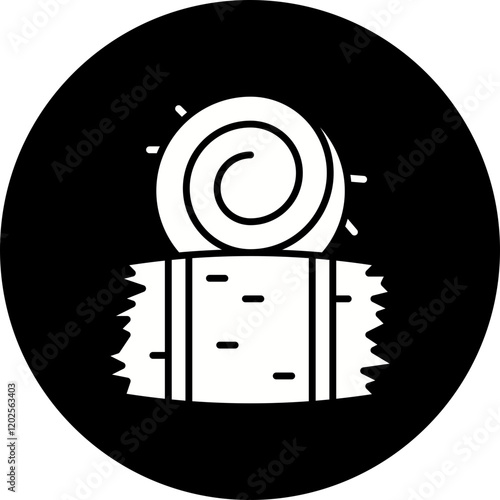 Hay icon single vector illustration
