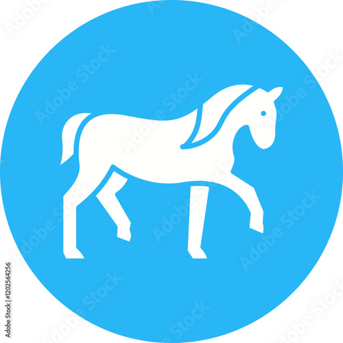 Horse icon single vector illustration