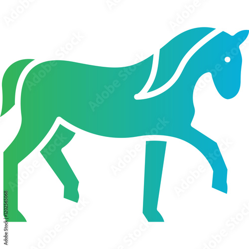 Horse icon single vector illustration
