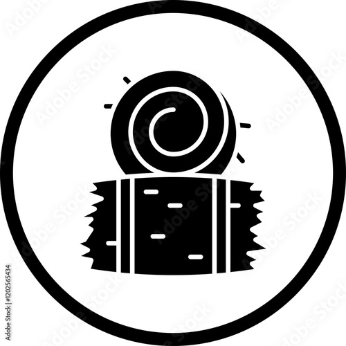 Hay icon single vector illustration