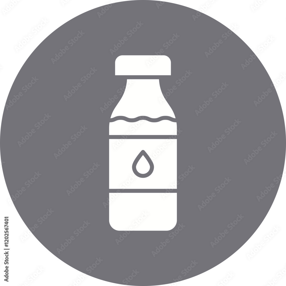 Milk Bottle icon single vector illustration Milk Bottle icon single vector illustration